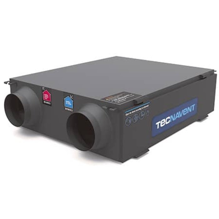 Cajas de ventilación extraplanas TECNAVENT SUPER SLIM FILBOX, con prefiltro G3+ filtro HEPA H11-TECAJSUP01_01