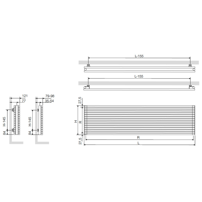 Radiadores multiline, VASCO CARRE CPHN1-RO / CPHN2-RO-TERADCAR02_05