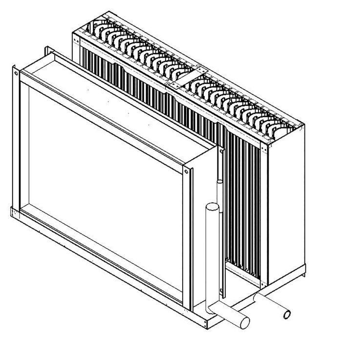 Recuperadores de calor a contracorriente, flujo horizontal ejecución en doble piso, TECNAVENTS CFH-TERECCFH01_03