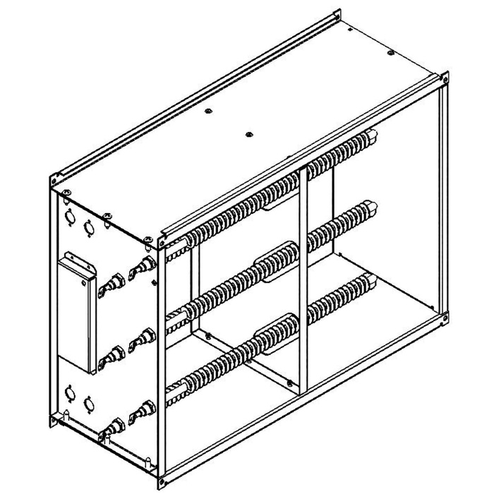 Recuperadores de calor a contracorriente, flujo horizontal ejecución en doble piso, TECNAVENTS CFH-TERECCFH01_04