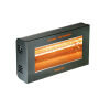 Calefacción radiante eléctrica por infrarrojos TECNA VARMA BLACK EH2000W2BK-67V0000005