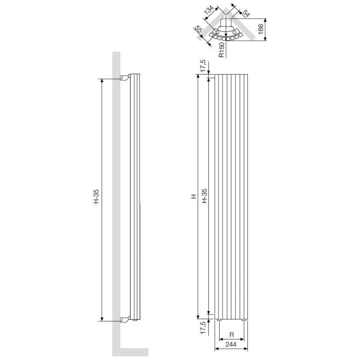 Radiadores multiline, VASCO CARRE QUARTER-ROUND CR-A-TERADCAR04_04