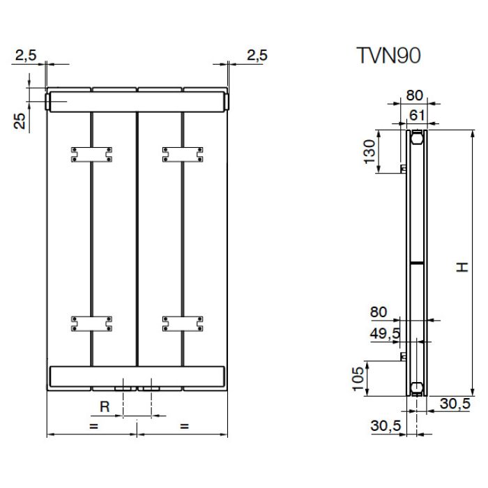 Radiadores multiline, ARBONIA DECOTHERM® PLUS VERTICAL DOBLE-TERADDEC04_02