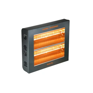 Calefacción radiante eléctrica para exteriores TECNA VARMA 400/2V-40XFM, con 2 lámparas en vertical, color negro-67V0000007