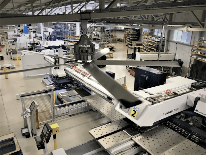 Desestratificador de aire TECNA MAGNUM-Installazione EVEL 1