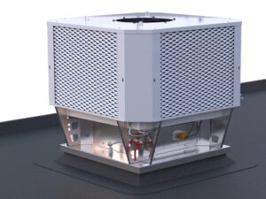 Climatizador Evaporativo profesional TECNA OXYCOM INTRACOOLL STD  enfriamiento directo / indirecto o de doble etapa-TEEVAOXY01_01