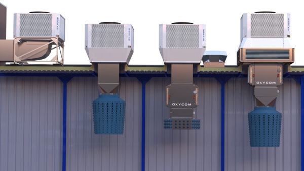 Climatizador Evaporativo profesional TECNA OXYCOM INTRCOOLL PLUS, enfriamiento directo / indirecto o de doble etapa-TEEVAOXY02_05