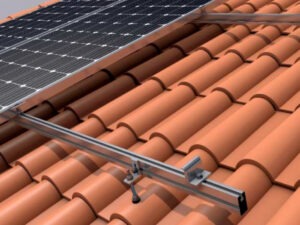 Estructura para módulos solares TECHO VERTICAL C/ TORNILLO-SOENETEC01_01