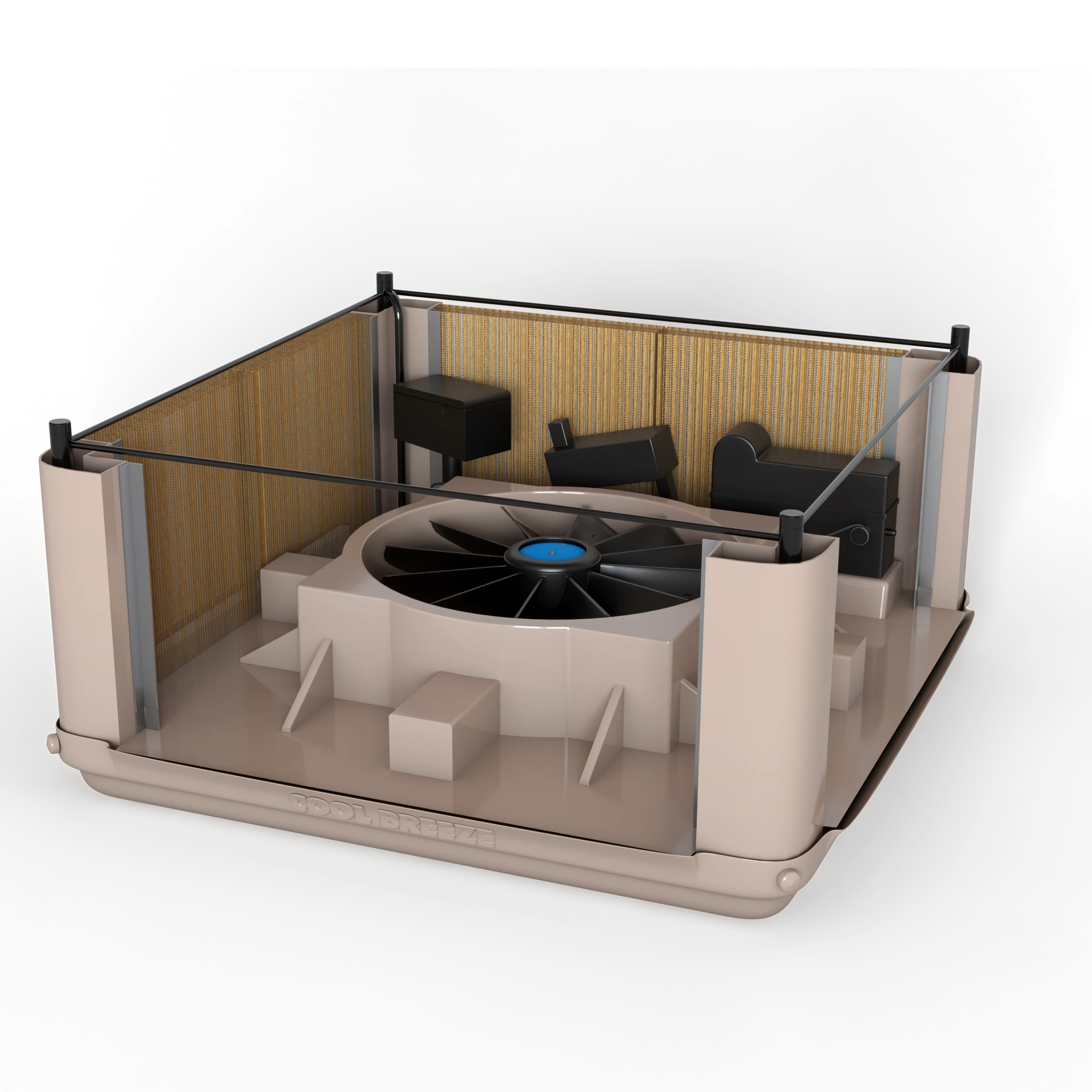 Bioclimatizador evaporativo profesional, con motor inverter TECNA COOLBREEZE-TEEVABRE02_06