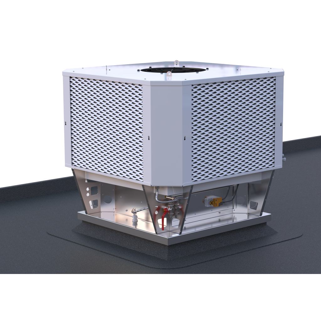 Climatizador Evaporativo profesional TECNA OXYCOM INTRACOOLL STD enfriamiento directo / indirecto o de doble etapa-TEEVAOXY01_01