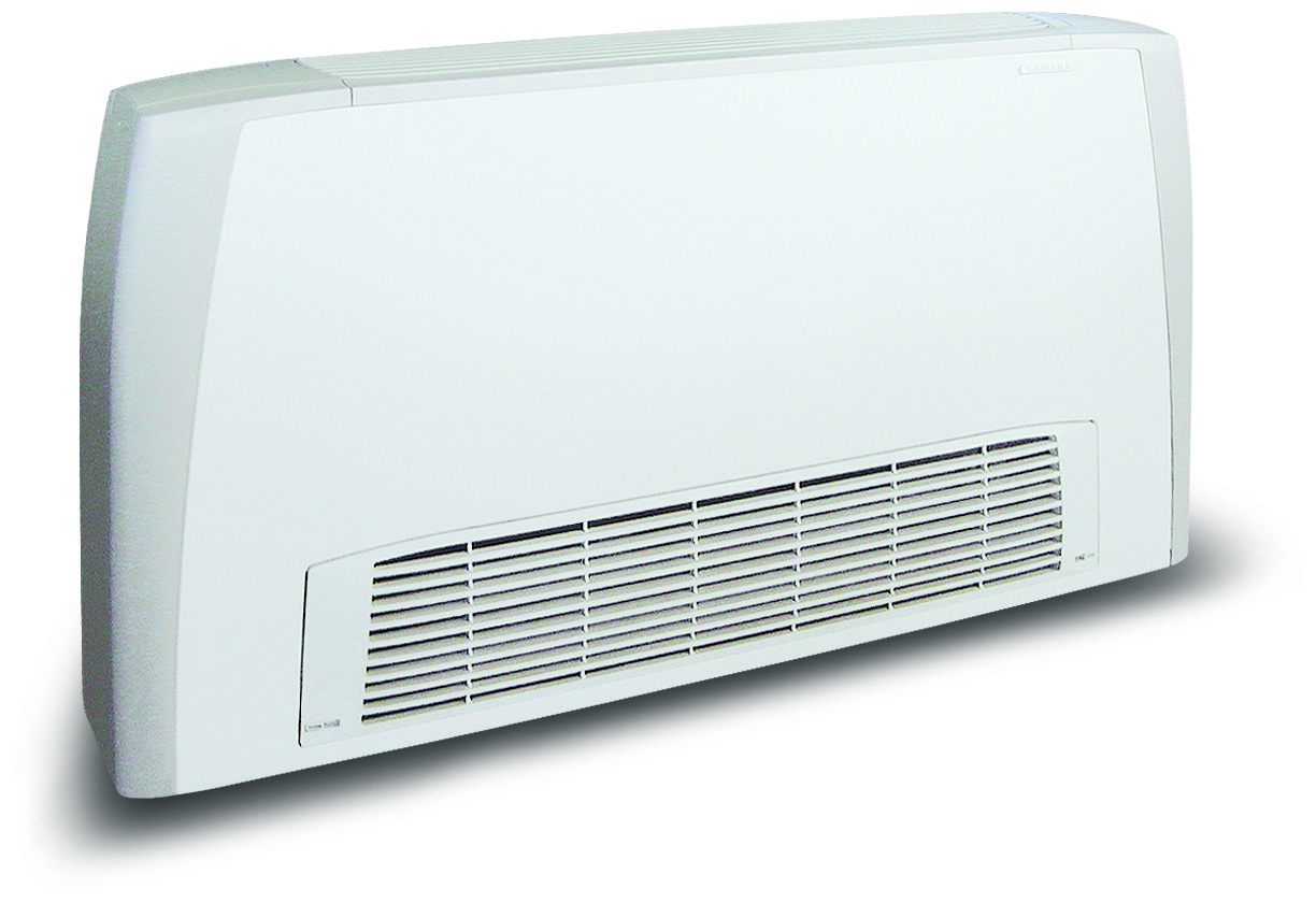 Fancoils tipo mueble, a 2 tubos, SABIANA CARISMA CRC MO-MVB, con envolvente para instalación horizontal y vertical, aspiración frontal-TEFANCRC05_01