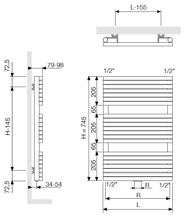 Radiadores de baño, VASCO CARRE BATH C-B-TERADCAB01_04