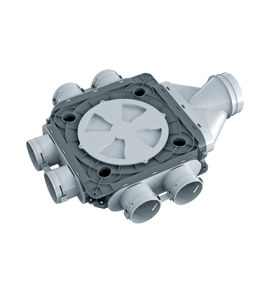 PLENUM DE DISTRIBUCIÓN BAJO PERFIL 1XØ 125 6XØ 75-2030000102_01