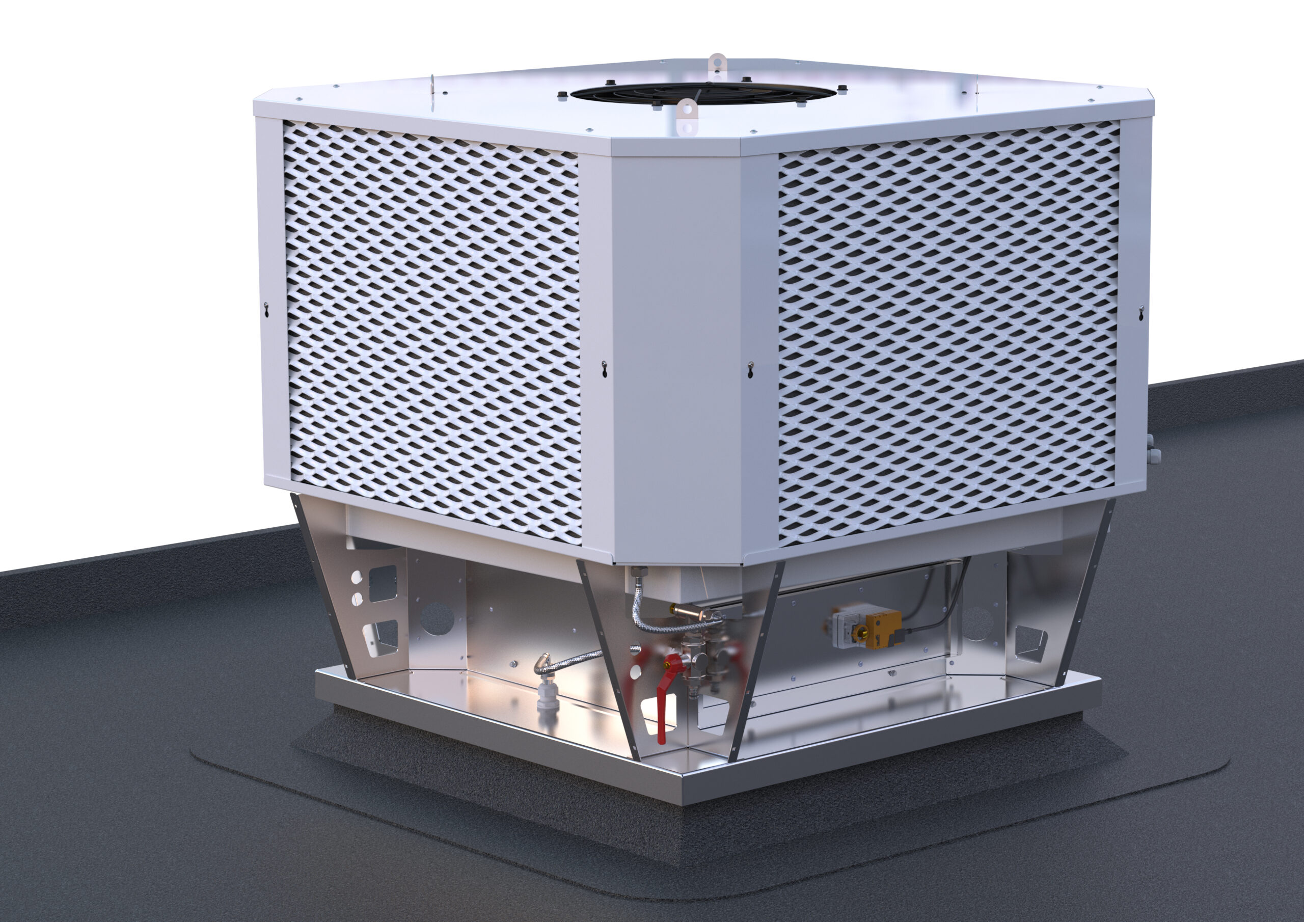 Climatizador Evaporativo profesional TECNA OXYCOM INTRACOOLL STD enfriamiento directo / indirecto o de doble etapa-TEEVAOXY01_01