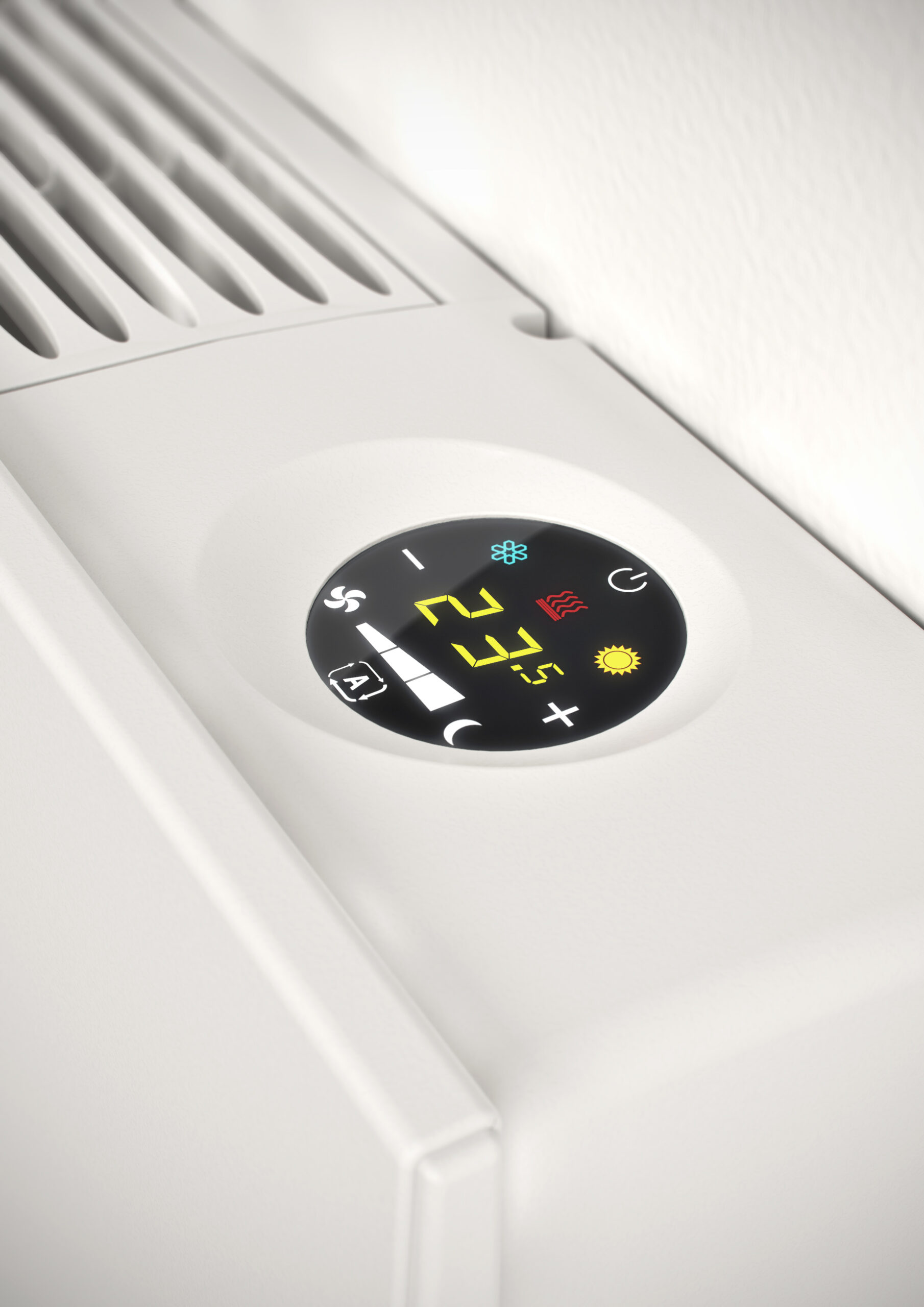 Fancoil tipo mueble, a 2 tubos con motor inverter, SABIANA CARISMA WHISPER CFF-ECM, de baja silueta-TEFANWHI01_05