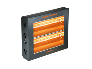 Calefacción radiante eléctrica para exteriores TECNA VARMA 400/2H-40XFM, con 2 lámparas en linea, color negro-67V0000007