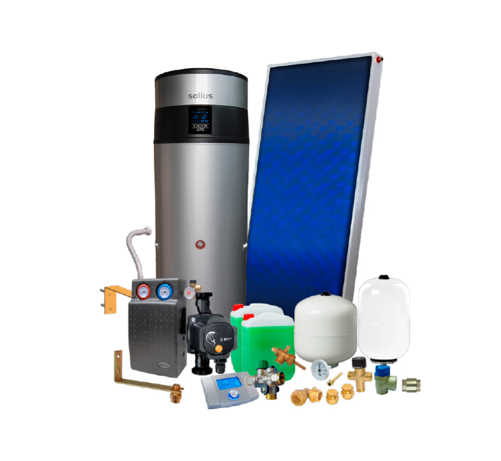 Kit solar térmico SOLIUS Nº 1 ECOTANK SILVER 200 L + SUPERSOL XL-KS1ES200XL_01