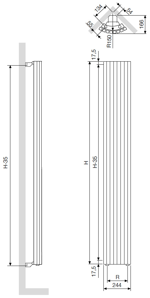 Radiadores multiline, VASCO CARRE QUARTER-ROUND CR-A-TERADCAR04_04