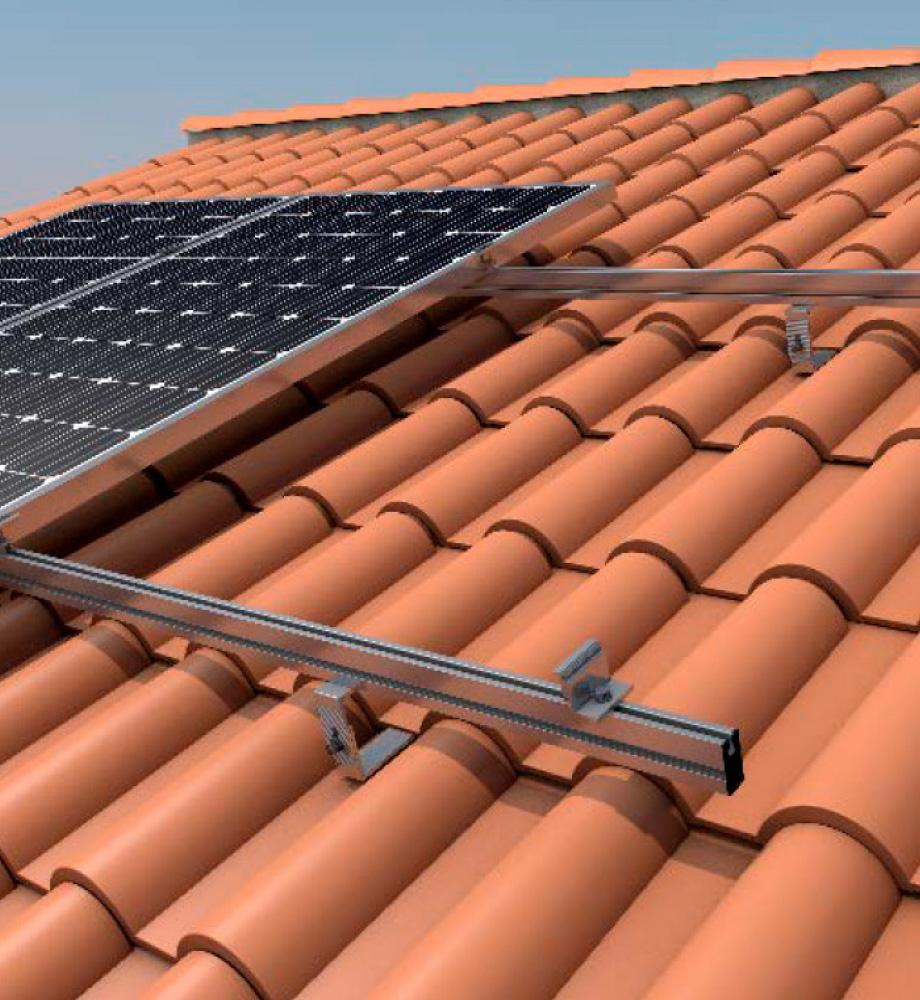 Estructura para módulos solares TECHO VERTICAL C/ GANCHO AJUSTABLE-SOENETEC02_01