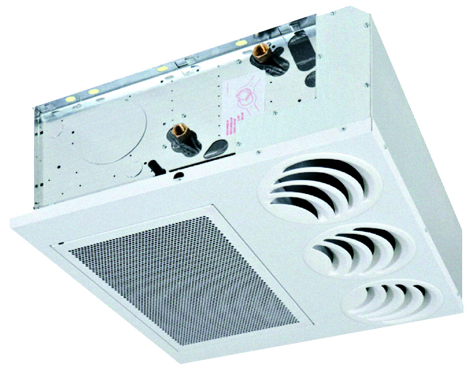 Fancoil tipo Cassette, a 2 tubos, SABIANA CARISMA COANDA CCN-ECM, con efecto coanda y motor electrónico-TEFANCOA01_02