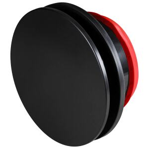 BOCA DE IMPULSION/EXTRACCION ANTIBACTERIANO CON DIFUSOR Y BAJO PERFIL Ø 125 MM EN NEGRO