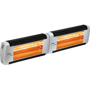 Calefacción radiante eléctrica para exteriores TECNAVARMA TANDEM 550/15, color negro, 1.500 W-67V0000001