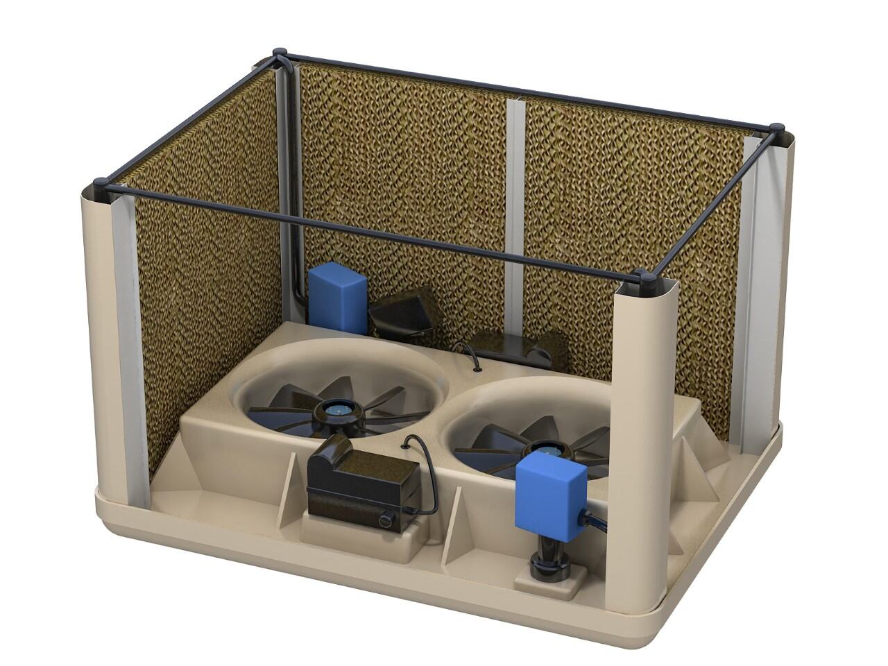 Bioclimatizador evaporativo profesional, TECNA COOLBREEZE-TEEVABRE01_08
